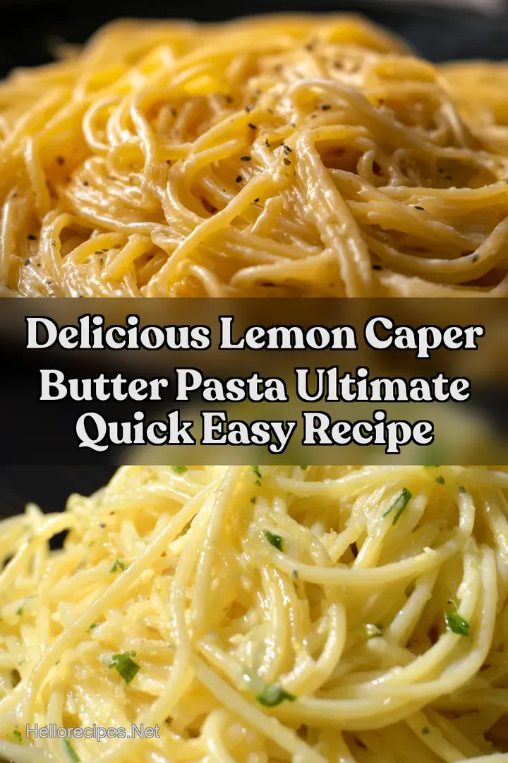 Delicious Lemon Caper Butter Pasta Ultimate Quick Easy Recipe