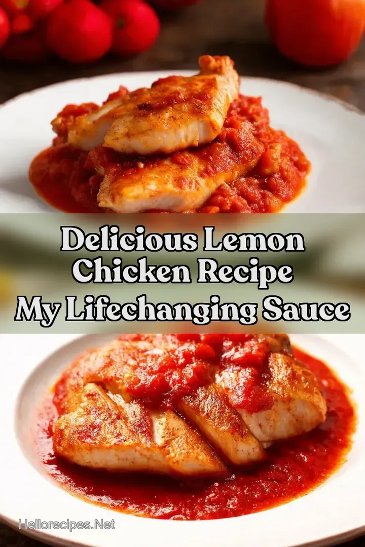 Delicious Lemon Chicken Recipe My LifeChanging Sauce