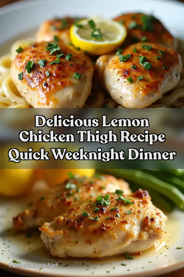 Delicious Lemon Chicken Thigh Recipe Quick Weeknight Dinner