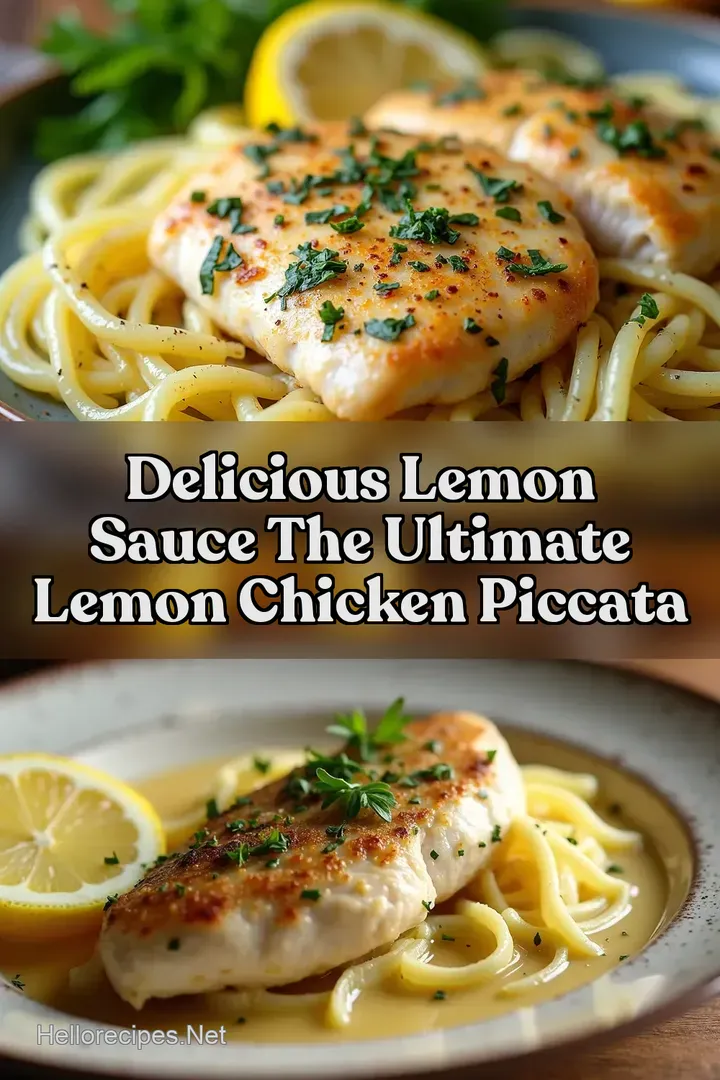 Delicious Lemon Sauce The Ultimate Lemon Chicken Piccata