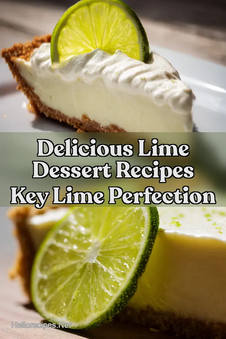 Delicious Lime Dessert Recipes Key Lime Perfection