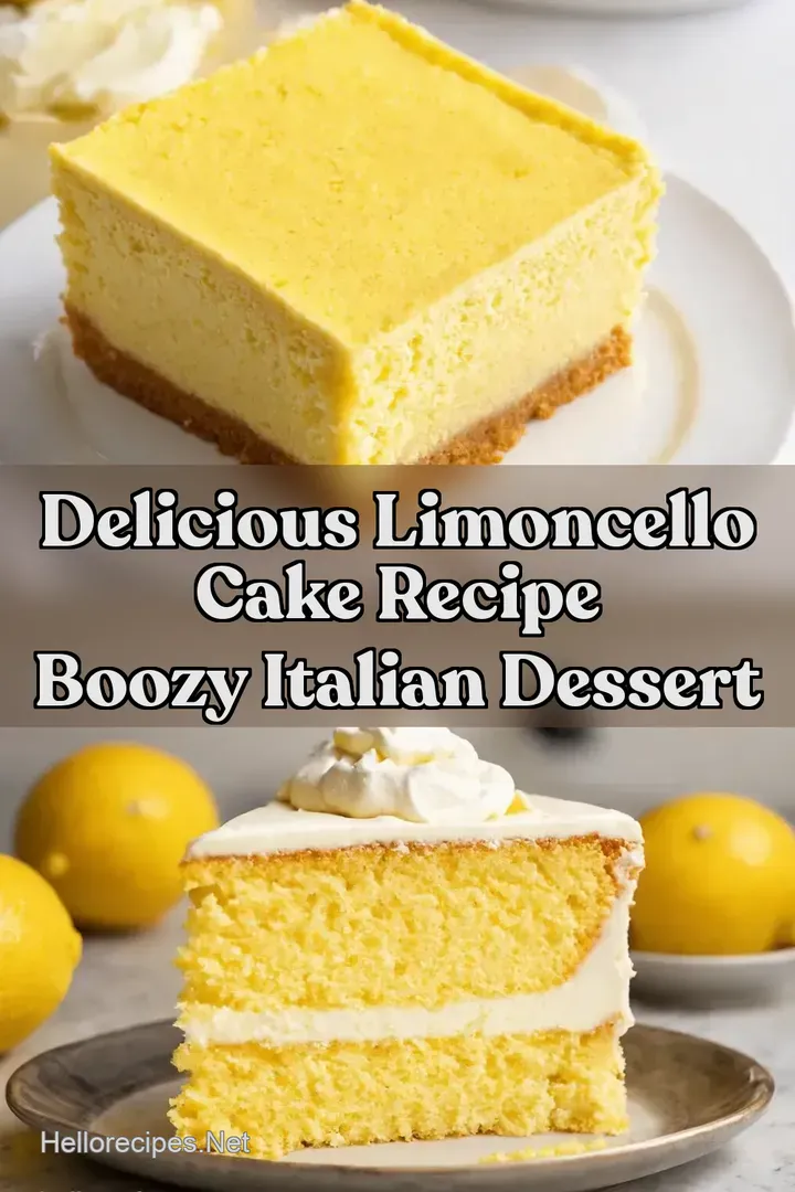 Delicious Limoncello Cake Recipe Boozy Italian Dessert