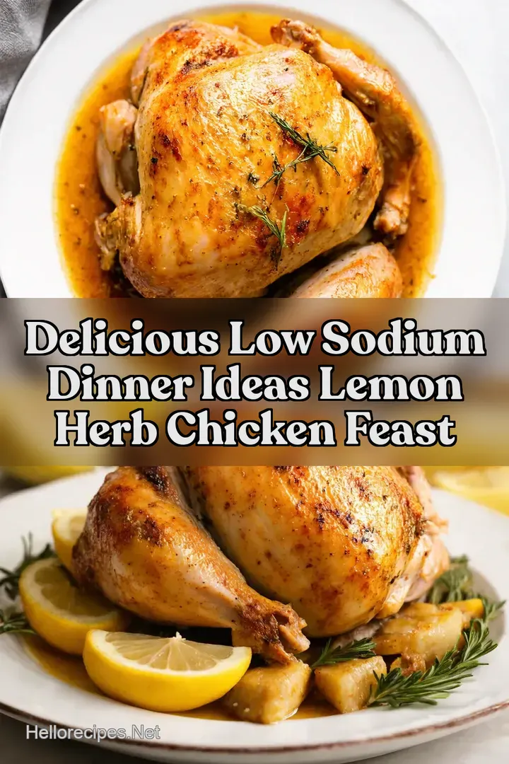 Delicious Low Sodium Dinner Ideas Lemon Herb Chicken Feast
