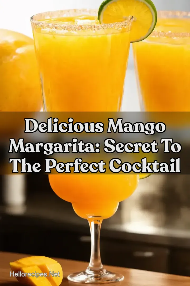 Delicious Mango Margarita: Secret to the Perfect Cocktail : PIN FOR LATER Delicious Mango Margarita: Secret to the Perfect Cocktail