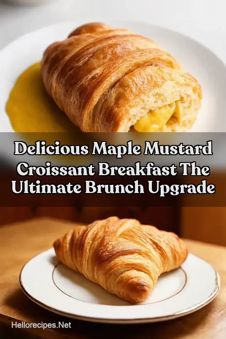 Delicious Maple Mustard Croissant Breakfast The Ultimate Brunch Upgrade