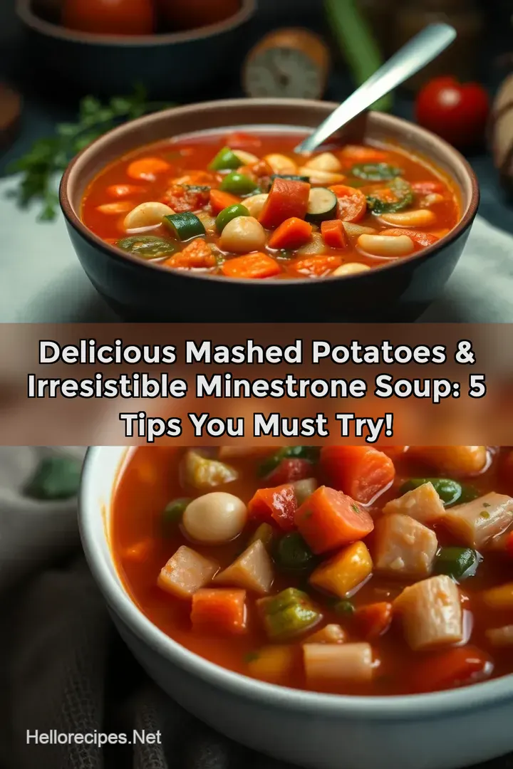 Delicious Mashed Potatoes & Irresistible Minestrone Soup: 5 Tips You Must Try!