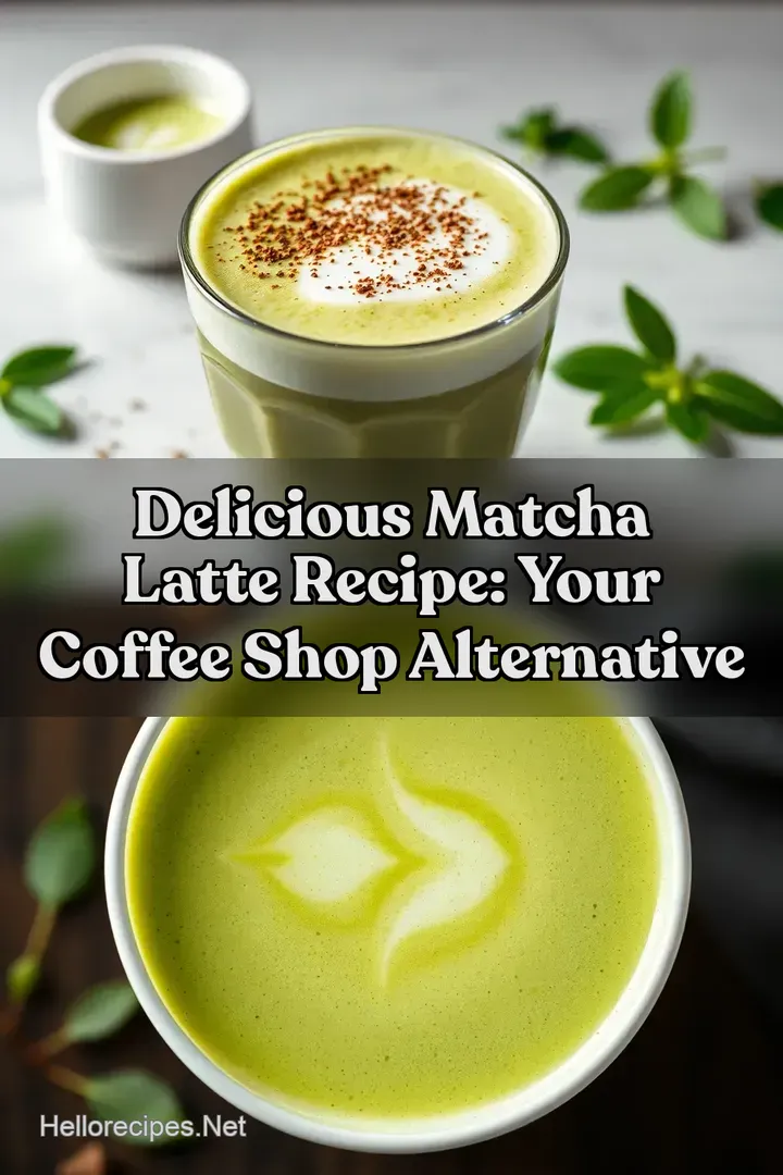Delicious Matcha Latte Recipe: Your Coffee Shop Alternative : PIN FOR LATER Delicious Matcha Latte Recipe: Your Coffee Shop Alternative