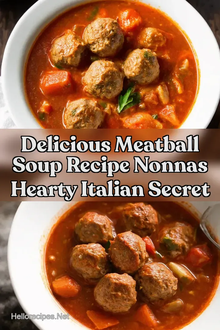 Delicious Meatball Soup Recipe Nonnas Hearty Italian Secret