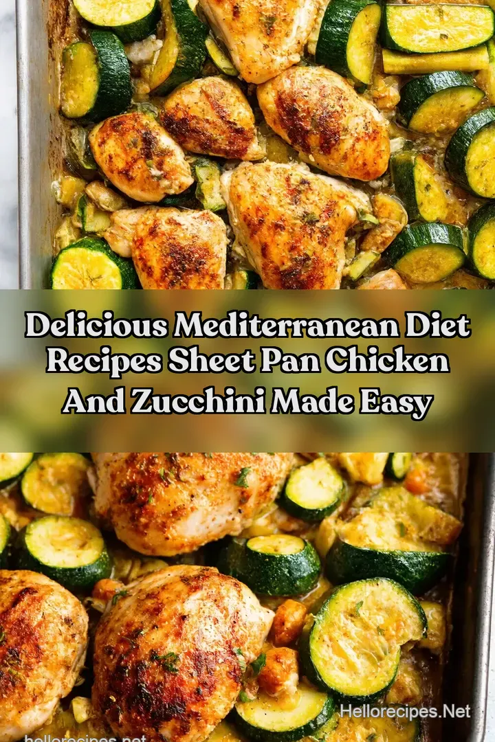Delicious Mediterranean Diet Recipes Sheet Pan Chicken and Zucchini Made Easy