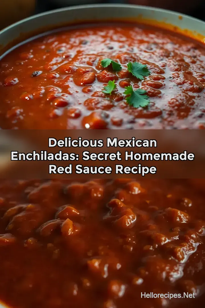 Delicious Mexican Enchiladas: Secret Homemade Red Sauce Recipe