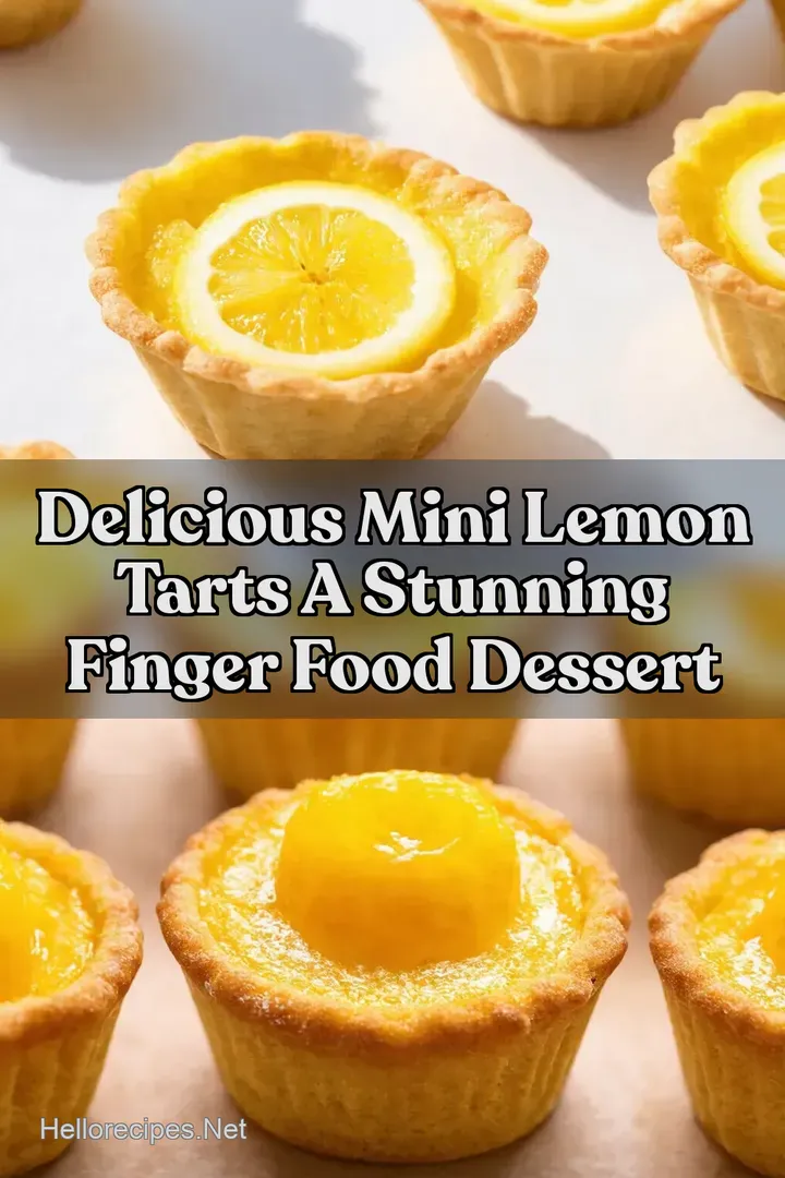 Delicious Mini Lemon Tarts A Stunning Finger Food Dessert