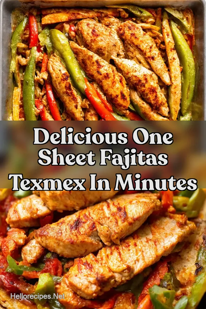 Delicious One Sheet Fajitas TexMex In Minutes