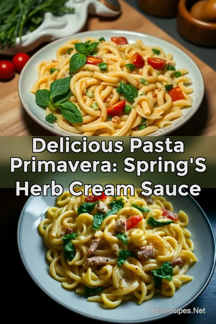 Delicious Pasta Primavera: Spring s Herb Cream Sauce