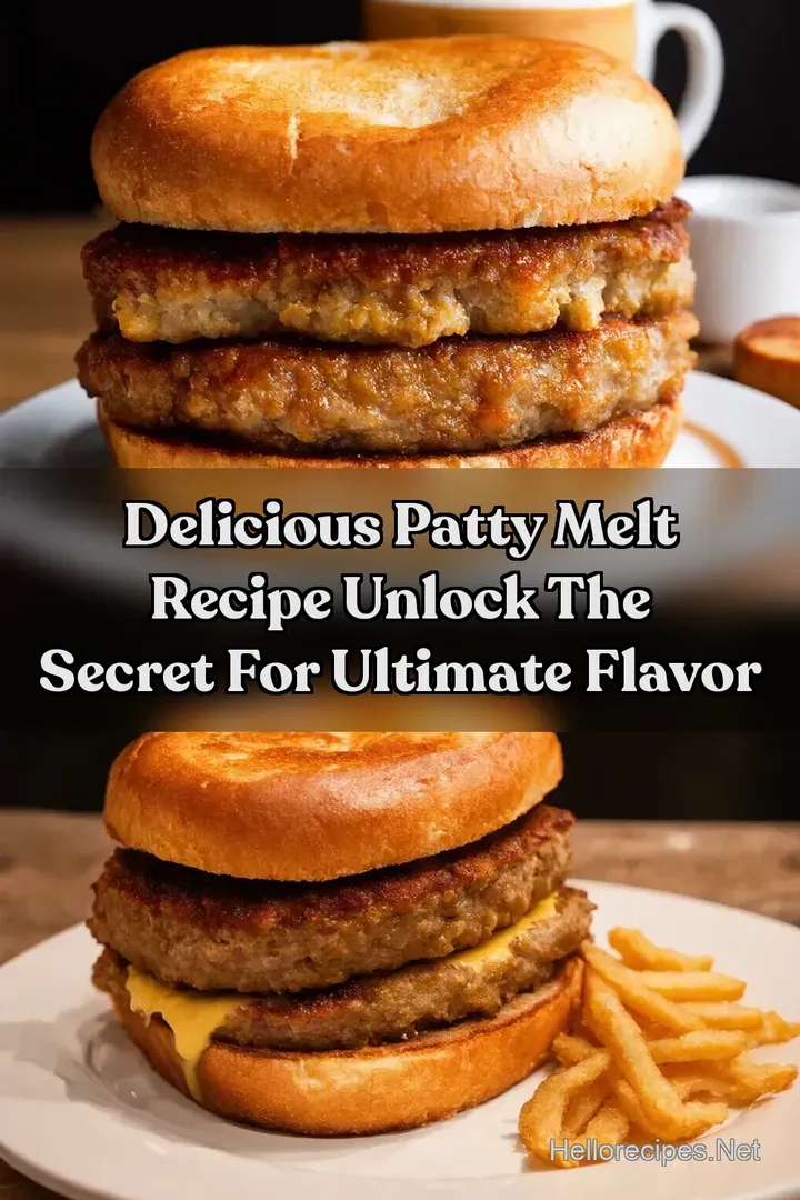Delicious Patty Melt Recipe Unlock the Secret for Ultimate Flavor