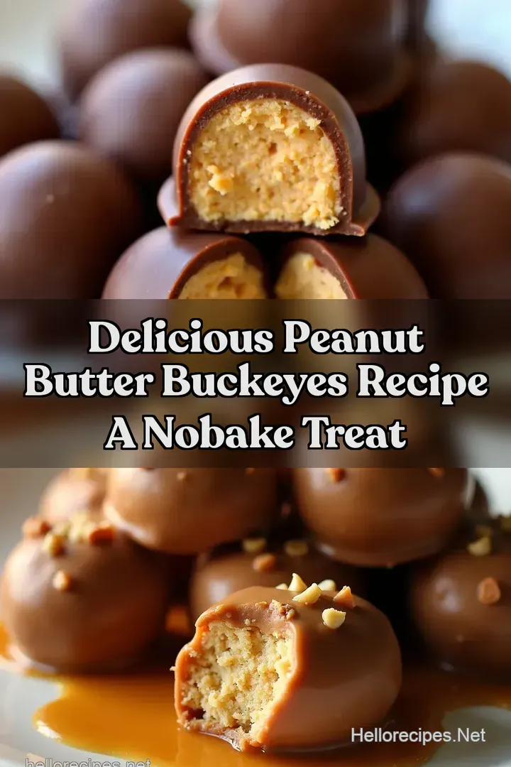 Delicious Peanut Butter Buckeyes Recipe A NoBake Treat