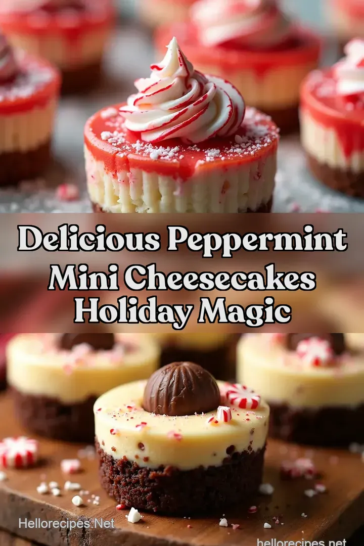 Delicious Peppermint Mini Cheesecakes Holiday Magic