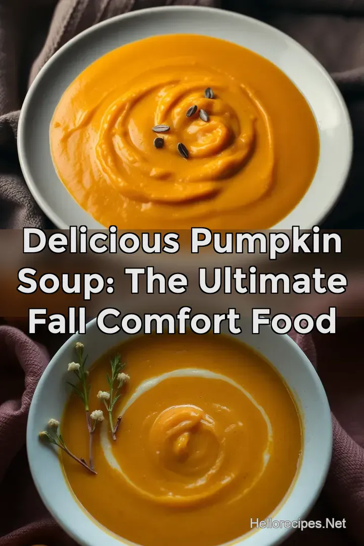 Delicious Pumpkin Soup: The Ultimate Fall Comfort Food