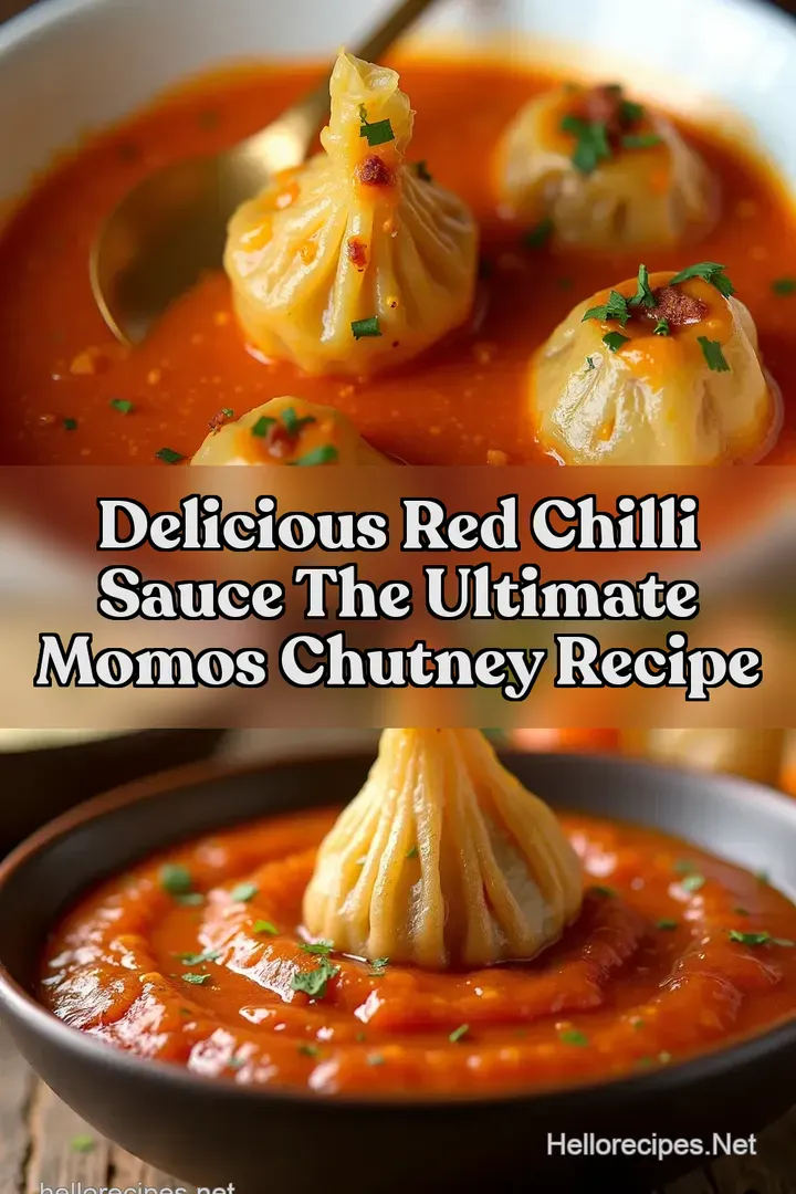 Delicious Red Chilli Sauce The Ultimate Momos Chutney Recipe