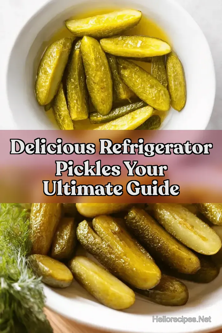 Delicious Refrigerator Pickles Your Ultimate Guide