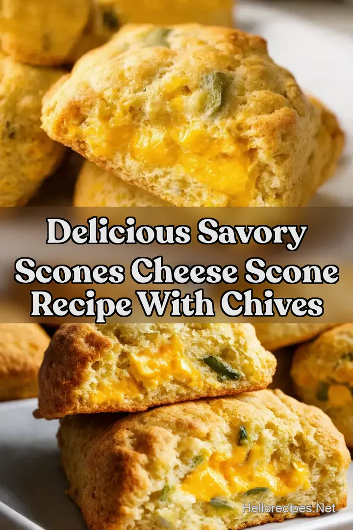Delicious Savory Scones Cheese Scone Recipe with Chives