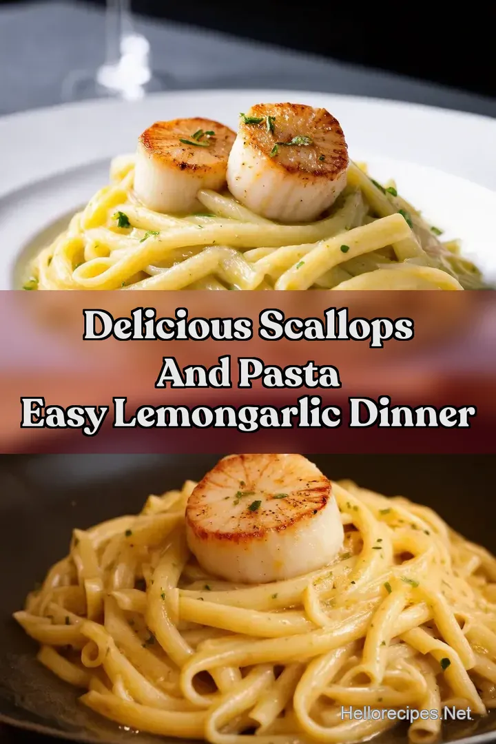 Delicious Scallops and Pasta Easy LemonGarlic Dinner