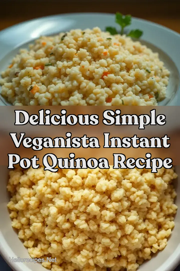 Delicious Simple Veganista Instant Pot Quinoa Recipe