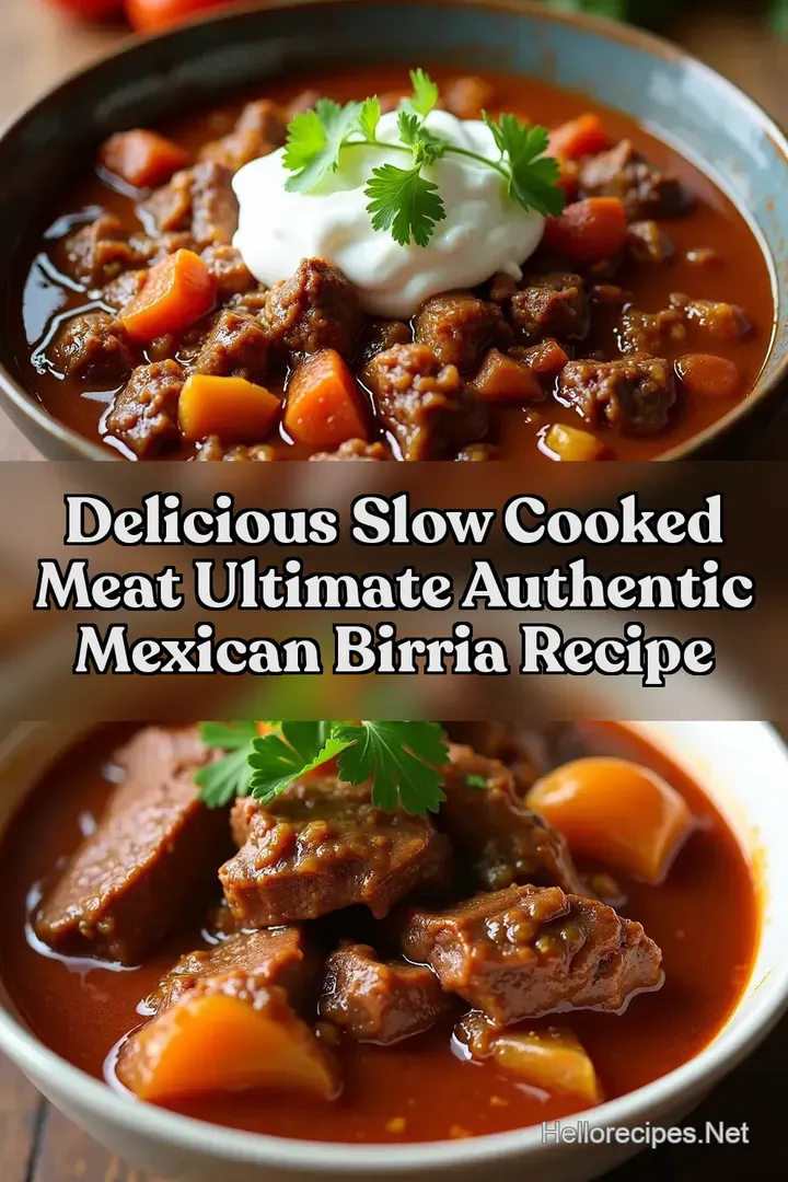 Delicious Slow Cooked Meat Ultimate Authentic Mexican Birria Recipe