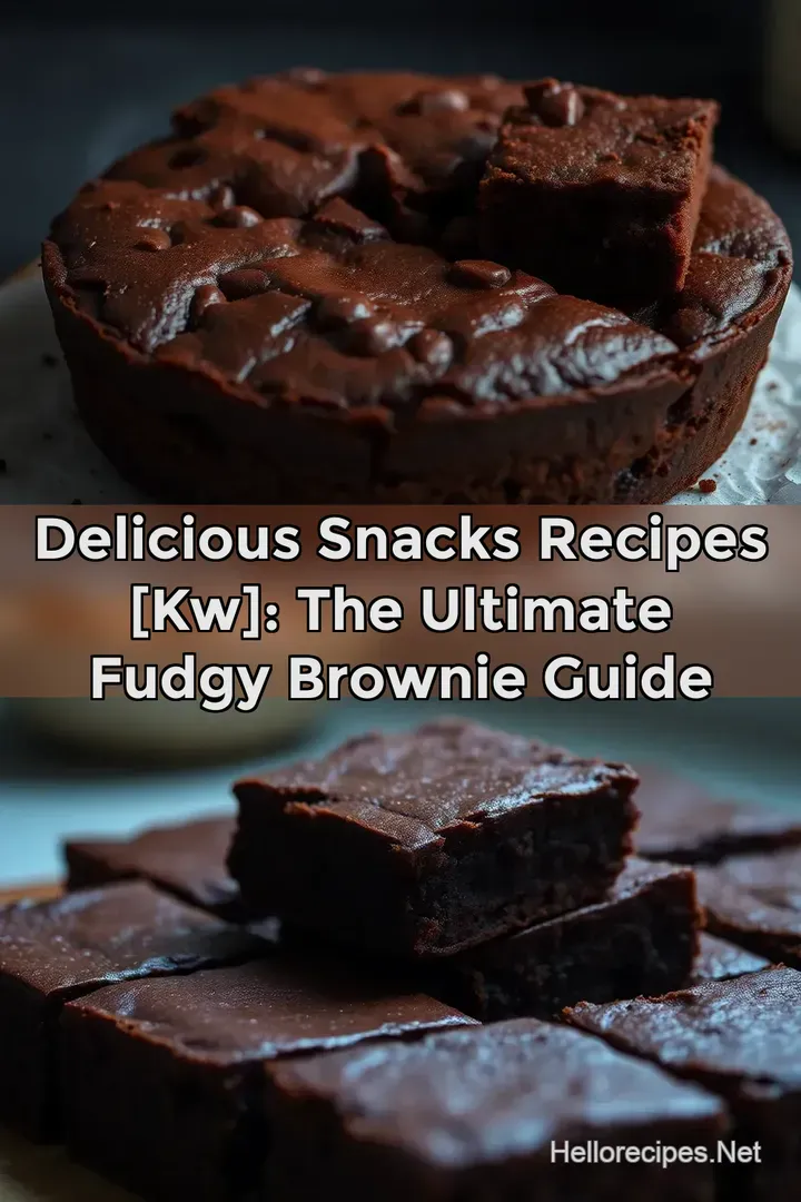 Delicious Snacks Recipes [kw]: The Ultimate Fudgy Brownie Guide