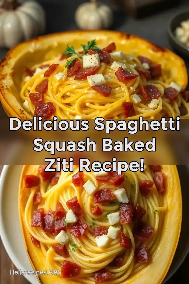 Delicious Spaghetti Squash Baked Ziti Recipe!