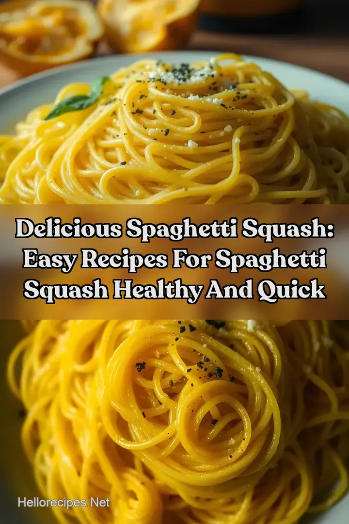 Delicious Spaghetti Squash: Easy Recipes For Spaghetti Squash Healthy and Quick
