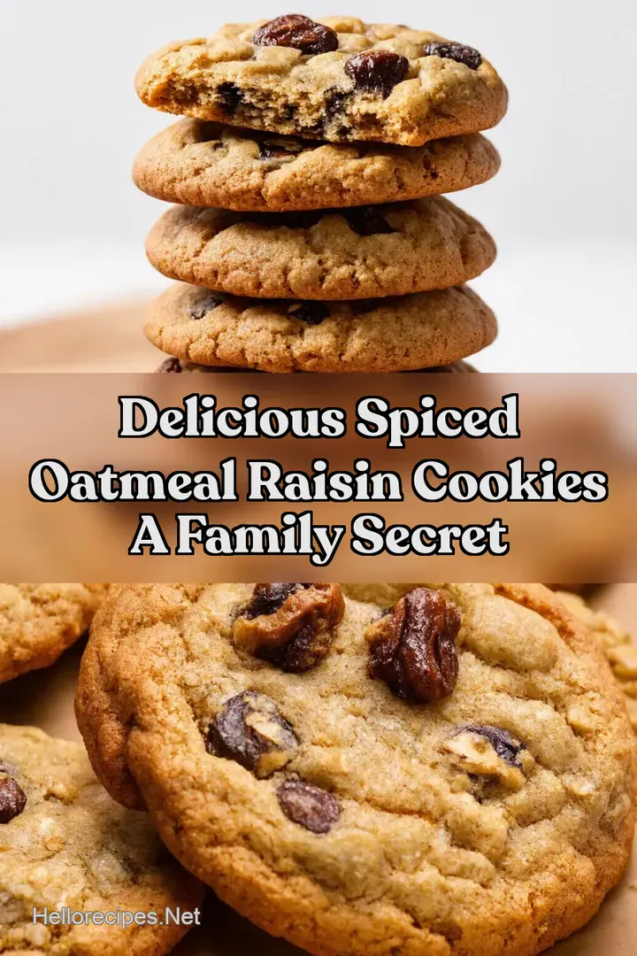 Delicious Spiced Oatmeal Raisin Cookies A Family Secret