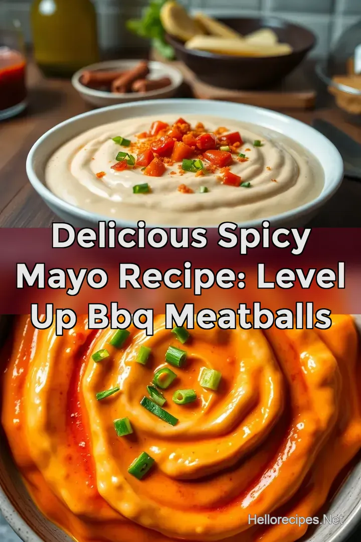 Delicious Spicy Mayo Recipe: Level Up BBQ Meatballs