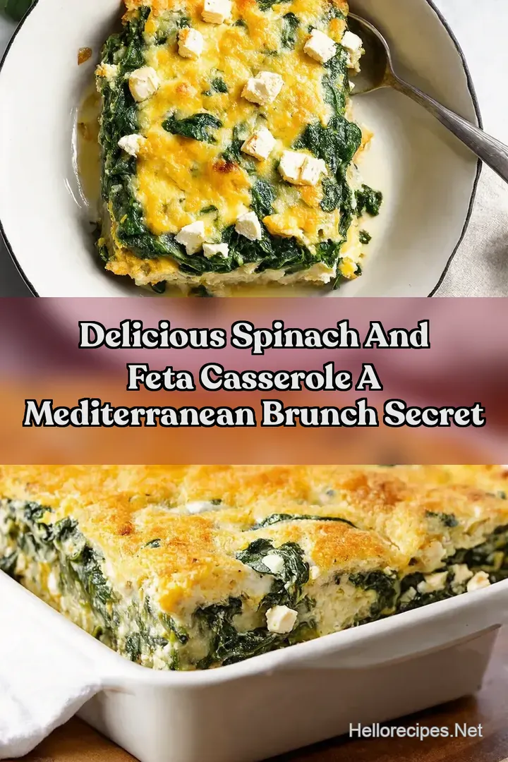 Delicious Spinach And Feta Casserole A Mediterranean Brunch Secret