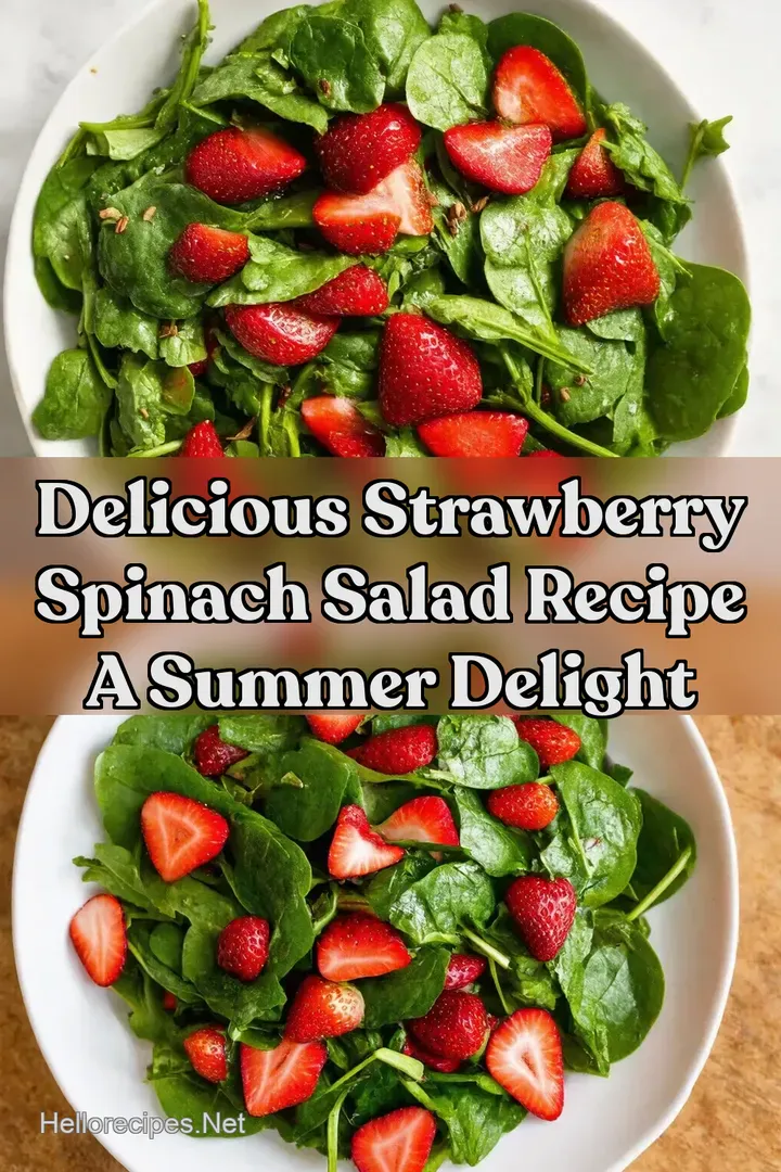 Delicious Strawberry Spinach Salad Recipe A Summer Delight