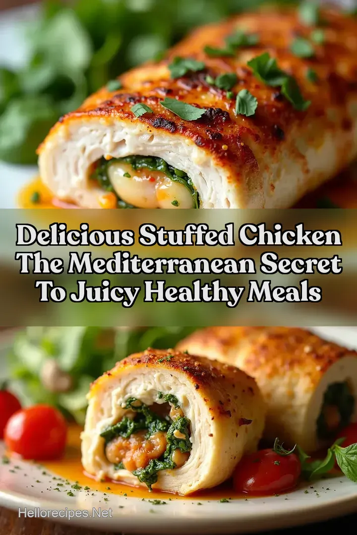 Delicious Stuffed Chicken The Mediterranean Secret to Juicy Healthy Meals