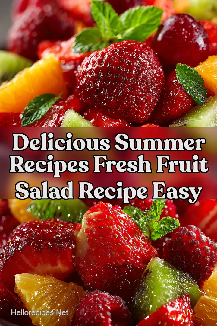 Delicious Summer Recipes Fresh Fruit Salad Recipe Easy