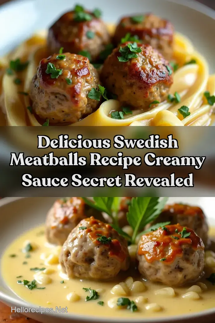 Delicious Swedish Meatballs Recipe Creamy Sauce Secret REVEALED