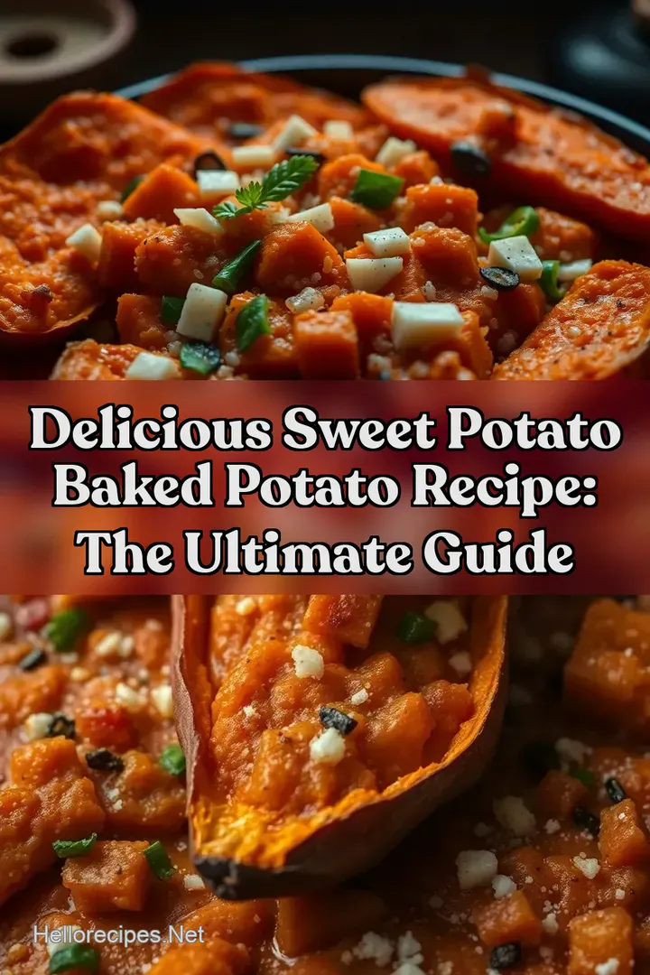 Delicious Sweet Potato Baked Potato Recipe: The Ultimate Guide