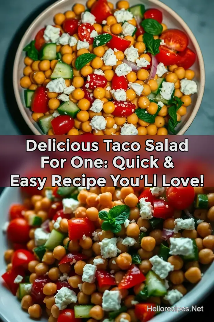 Delicious Taco Salad For One: Quick & Easy Recipe You&rsquo;ll Love!