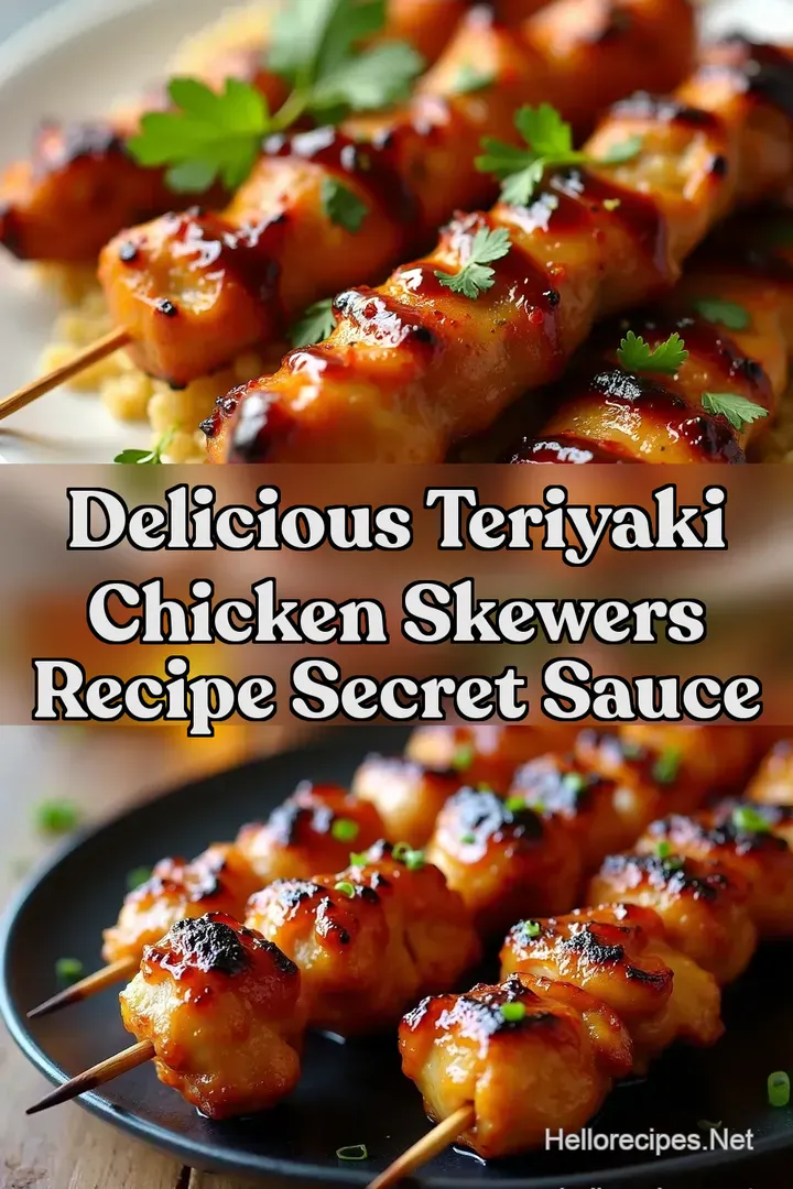 Delicious Teriyaki Chicken Skewers Recipe Secret Sauce