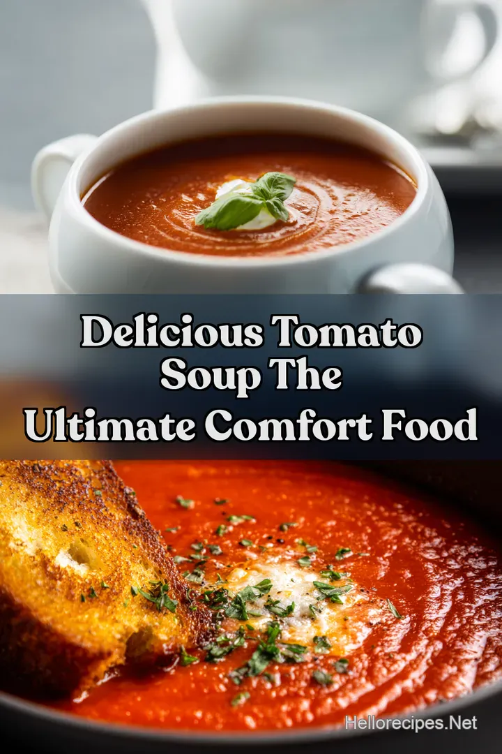 Delicious Tomato Soup The Ultimate Comfort Food : PIN FOR LATER Delicious Tomato Soup The Ultimate Comfort Food