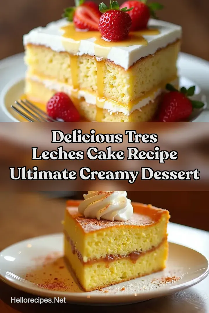 Delicious Tres Leches Cake Recipe Ultimate Creamy Dessert