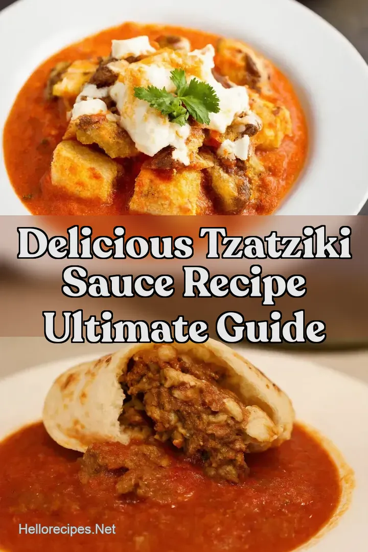 Delicious Tzatziki Sauce Recipe Ultimate Guide