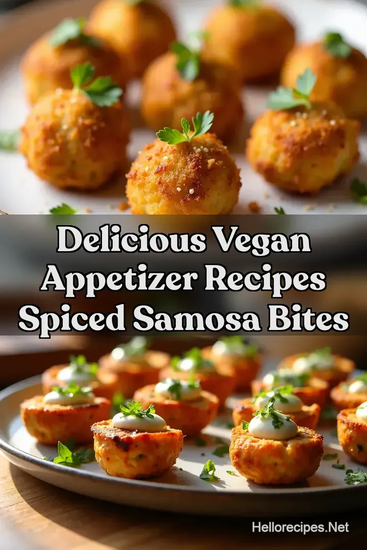 Delicious Vegan Appetizer Recipes Spiced Samosa Bites