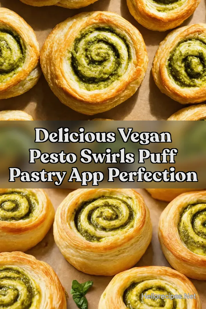 Delicious Vegan Pesto Swirls Puff Pastry App Perfection
