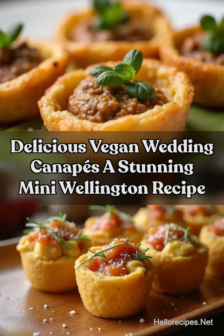 Delicious Vegan Wedding Canap&eacute;s A Stunning Mini Wellington Recipe