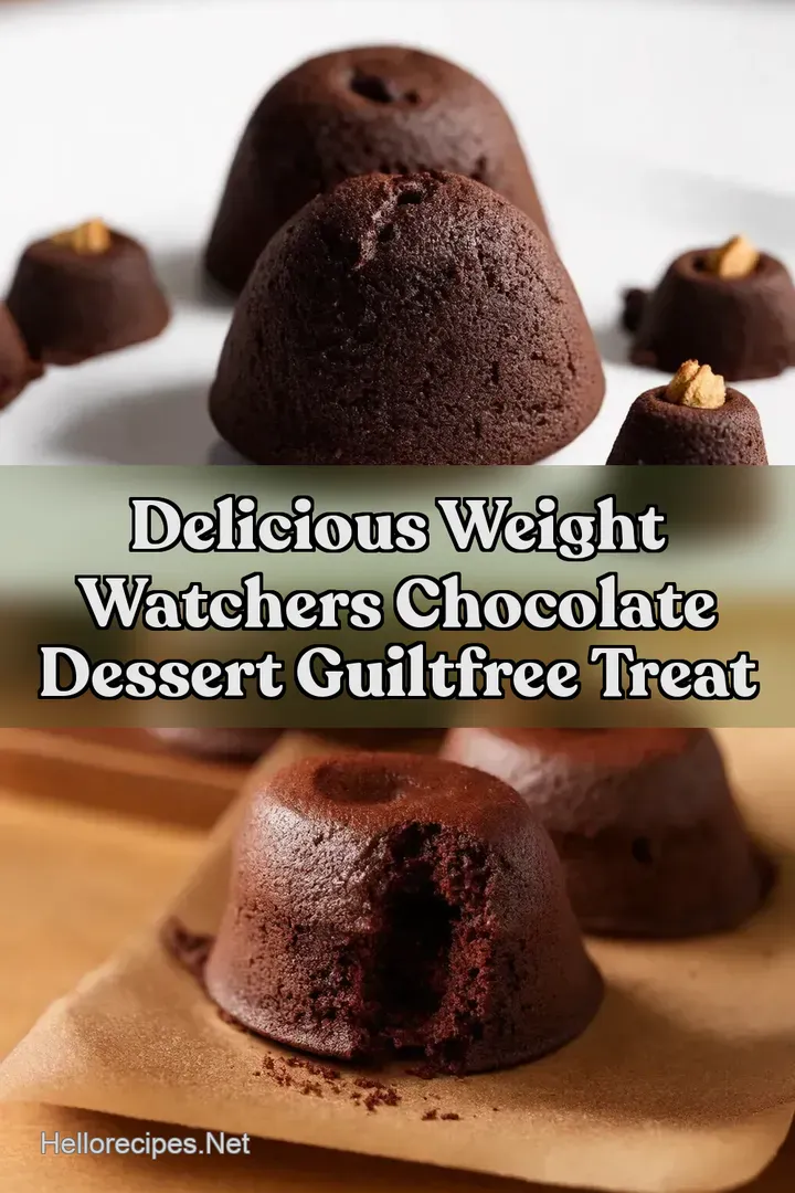 Delicious Weight Watchers Chocolate Dessert GuiltFree Treat