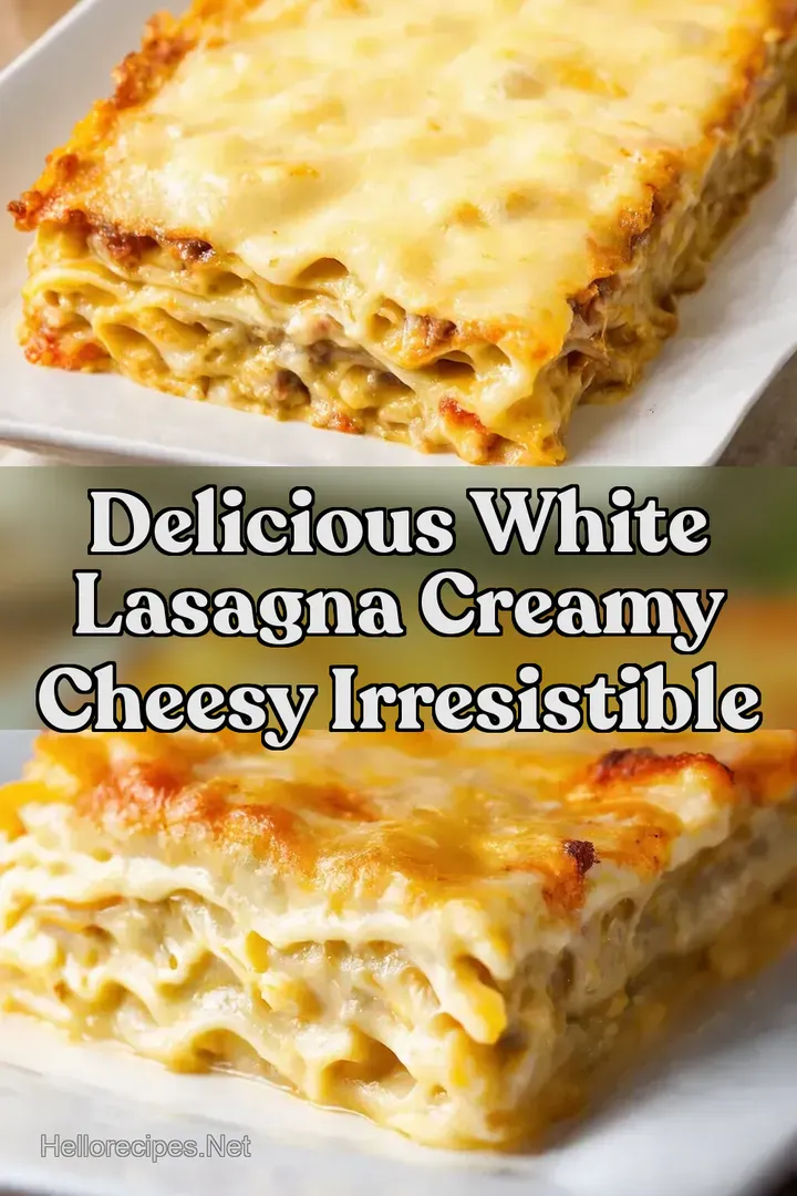 Delicious White Lasagna Creamy Cheesy Irresistible