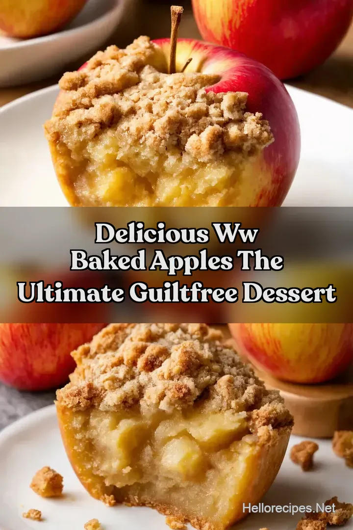Delicious WW Baked Apples The Ultimate GuiltFree Dessert