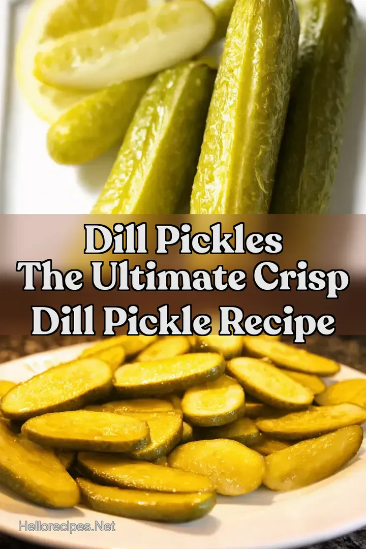 Dill Pickles The Ultimate Crisp Dill Pickle Recipe